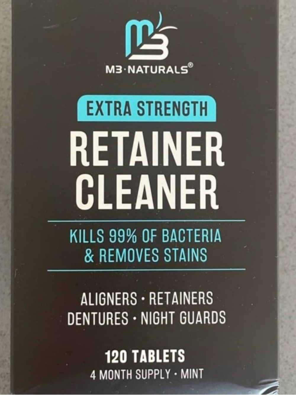 Extra Strength Retainer Cleaner Tablets - Mint (Black Packaging)